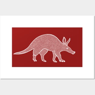 Aardvark - hand drawn African Animal ink art design Posters and Art